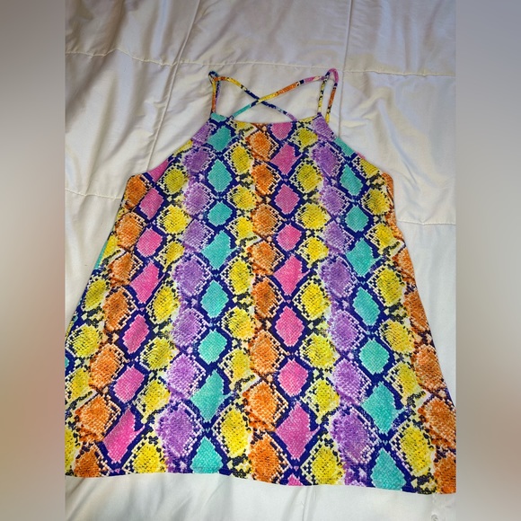 Really cute spaghetti strap colorful tink top. - Picture 2 of 2